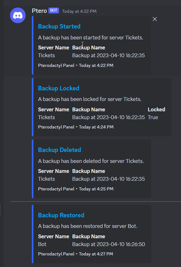 backups